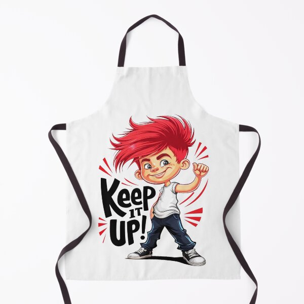 Item preview, Keep it Up, Redhead! A Motivational Poster with a Determined Boy designed and sold by SplashTastic.