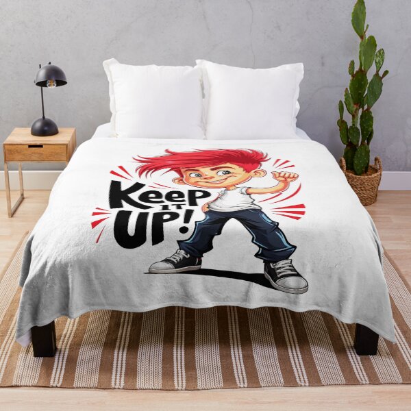Item preview, Keep it Up, Redhead! A Motivational Poster with a Determined Boy designed and sold by SplashTastic.