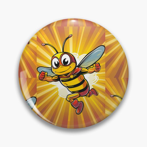 Item preview, Anthropomorphic Superhero Bee in Vibrant Colors designed and sold by Piotrek0001.