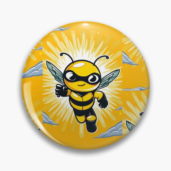 Item preview, Anthropomorphic Superhero Bee in Vibrant Colors designed and sold by Piotrek0001.
