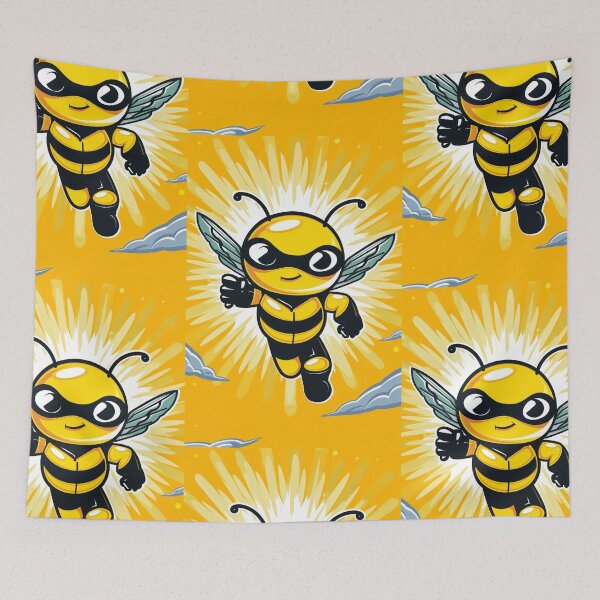 Item preview, Anthropomorphic Superhero Bee in Vibrant Colors designed and sold by Piotrek0001.