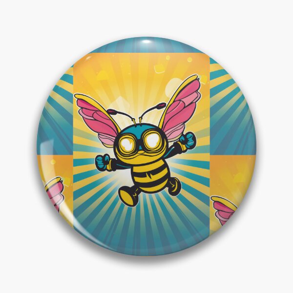 Item preview, Anthropomorphic Superhero Bee in Vibrant Colors designed and sold by Piotrek0001.