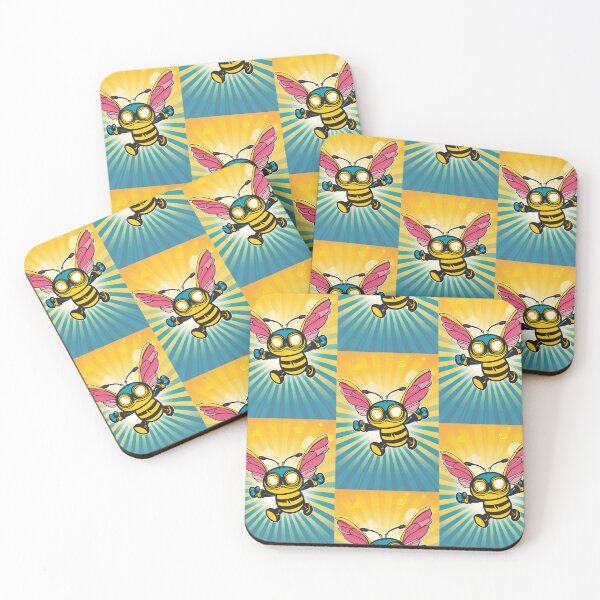 Item preview, Anthropomorphic Superhero Bee in Vibrant Colors designed and sold by Piotrek0001.