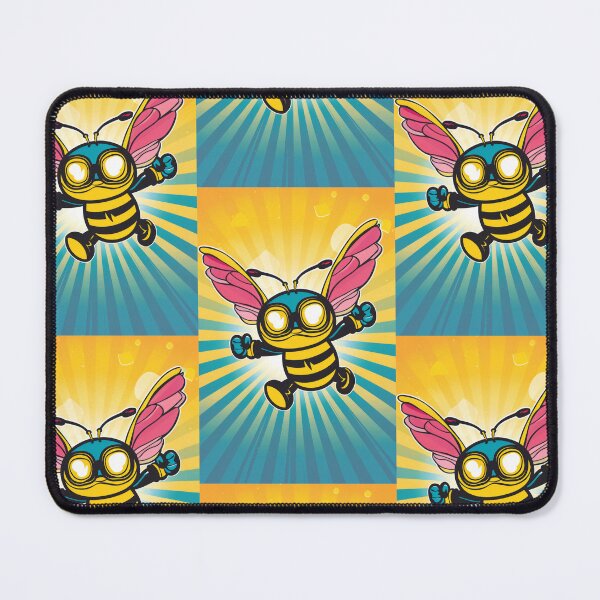 Item preview, Anthropomorphic Superhero Bee in Vibrant Colors designed and sold by Piotrek0001.