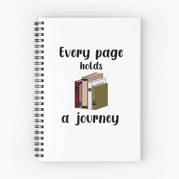 Item preview, Every Page Holds A Journey notebook design designed and sold by Difik.