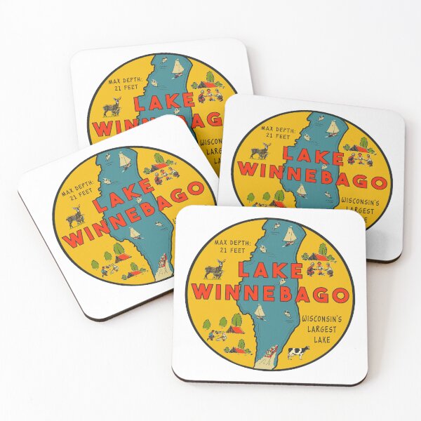Item preview, Lake Winnebago Vintage Style designed and sold by Decal Mania.