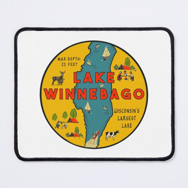Item preview, Lake Winnebago Vintage Style designed and sold by Decal Mania.