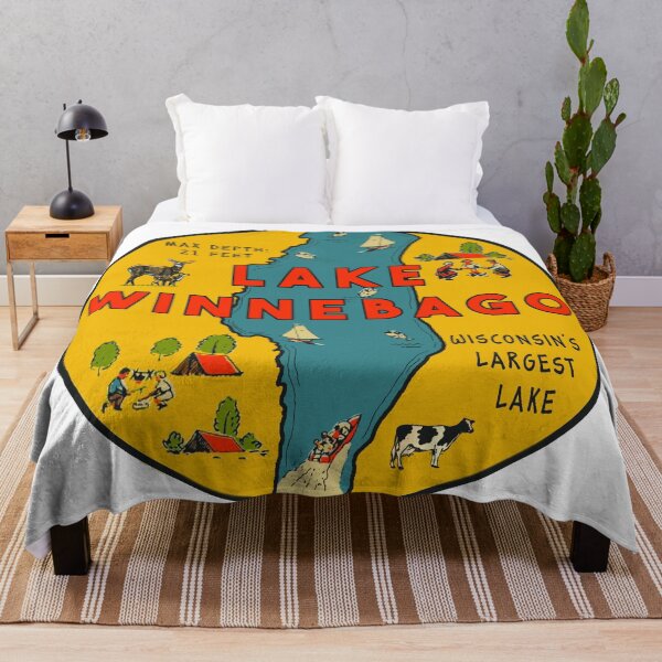 Item preview, Lake Winnebago Vintage Style designed and sold by Decal Mania.