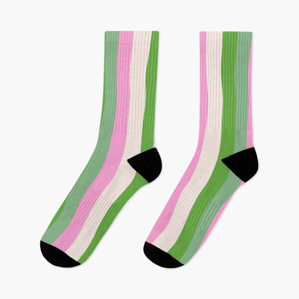 Item preview, Pink and Green Summer Stripes  designed and sold by OneThreeSix.