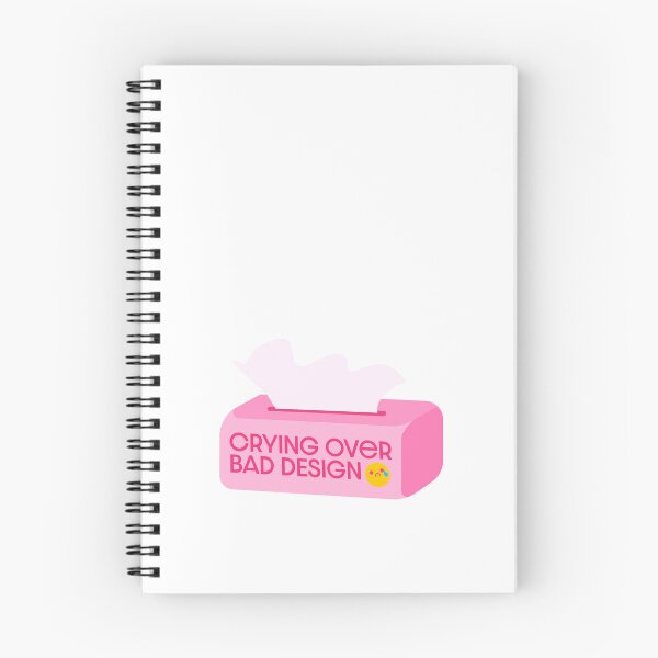 Item preview, (pink) Crying Over Bad Design - UX Designer | Product Designer | UI Designer Stickers designed and sold by PoshPixel.