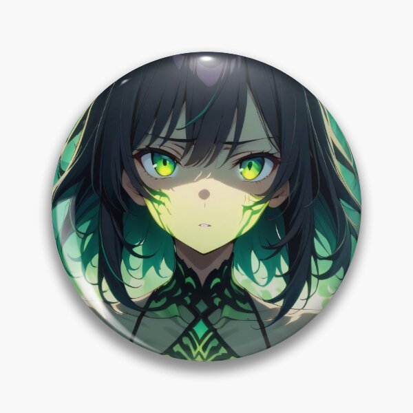 Item preview, Electric Green Anime Superhero Girl designed and sold by ByteyCreatives.