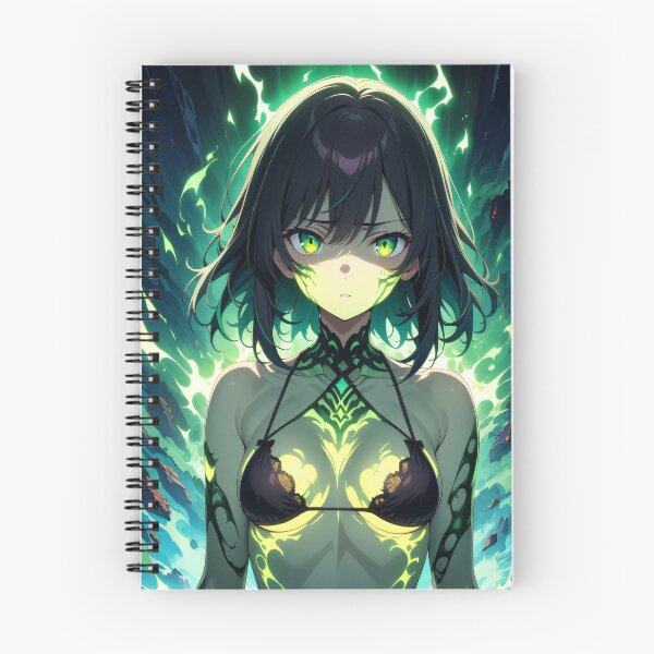 Item preview, Electric Green Anime Superhero Girl designed and sold by ByteyCreatives.