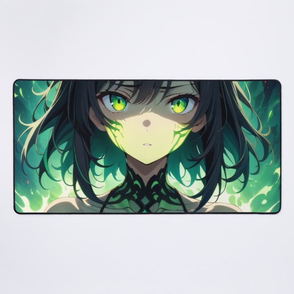 Item preview, Electric Green Anime Superhero Girl designed and sold by ByteyCreatives.