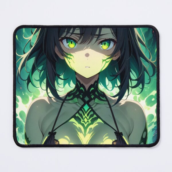 Item preview, Electric Green Anime Superhero Girl designed and sold by ByteyCreatives.