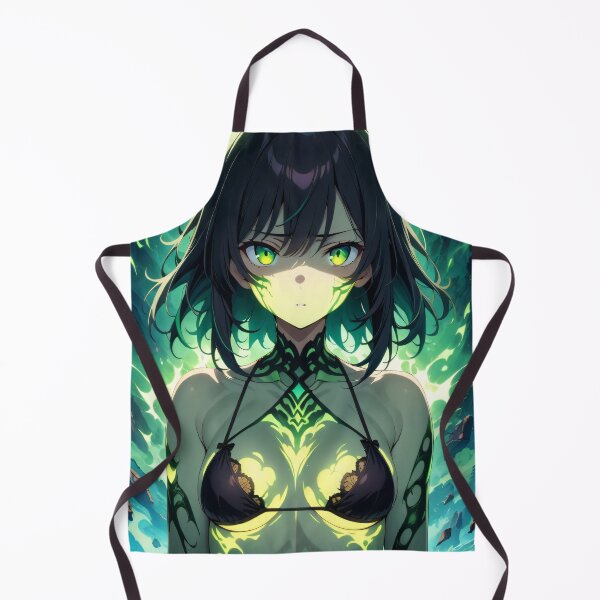 Item preview, Electric Green Anime Superhero Girl designed and sold by ByteyCreatives.
