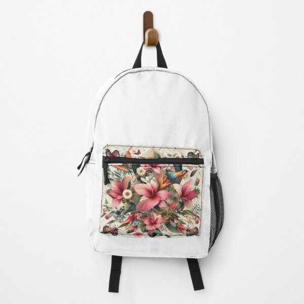 Item preview, Floral Butterflies geometric abstract art  designed and sold by ZulryLifestyles.