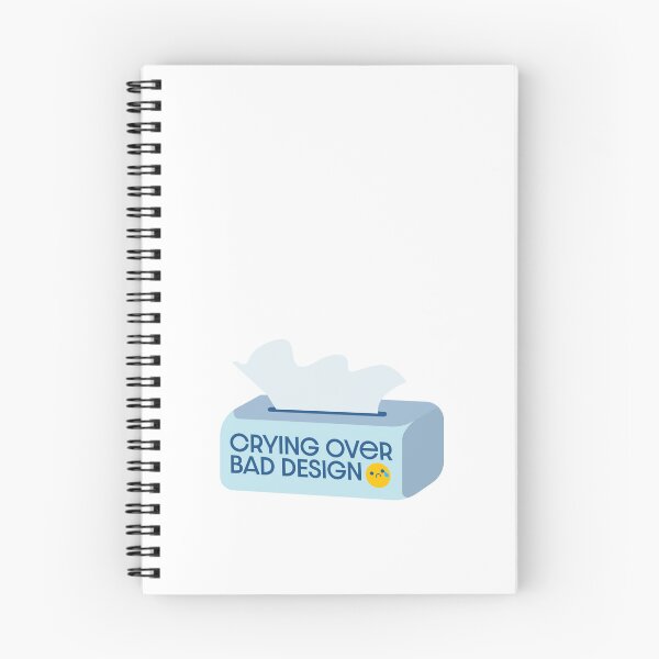 Item preview, (blue) Crying Over Bad Design - UX Designer | Product Designer | UI Designer Stickers designed and sold by PoshPixel.