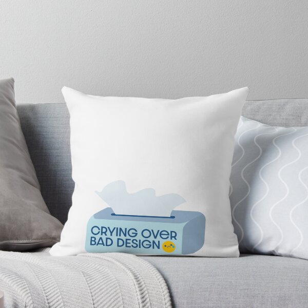 Item preview, (blue) Crying Over Bad Design - UX Designer | Product Designer | UI Designer Stickers designed and sold by PoshPixel.