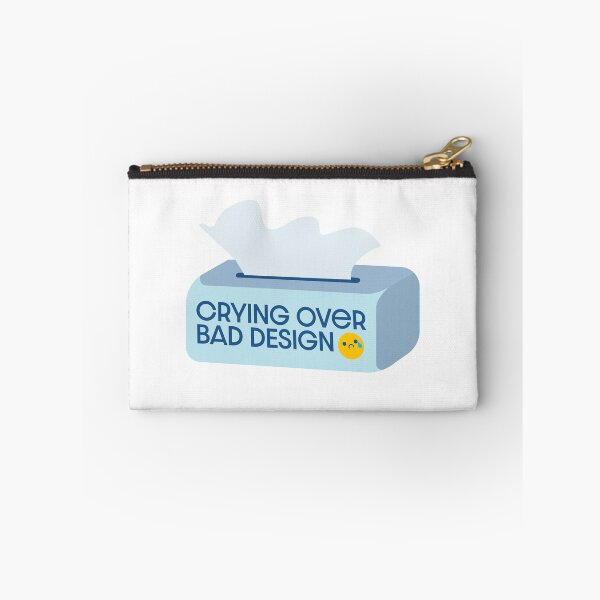 Item preview, (blue) Crying Over Bad Design - UX Designer | Product Designer | UI Designer Stickers designed and sold by PoshPixel.