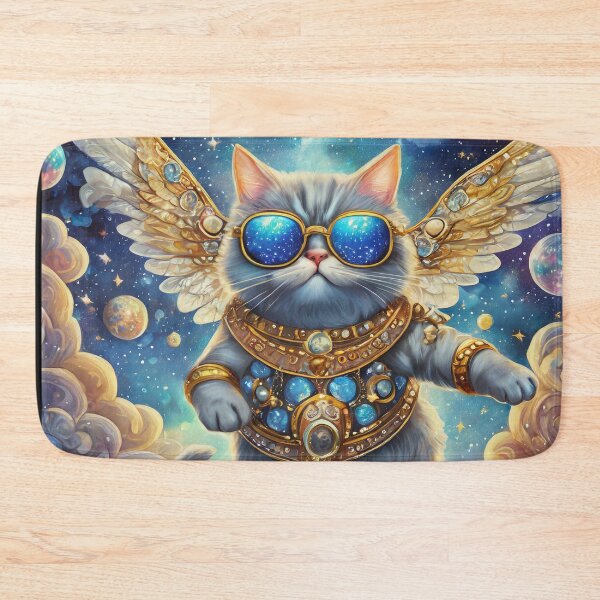 Item preview, cat astronaut drinks a cocktail on the moon designed and sold by m-litomirskaya.