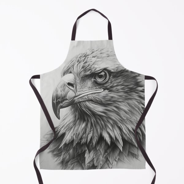 Item preview, Pencil drawn Bald Eagle High Quality Black and White Design designed and sold by Pencil-Art.