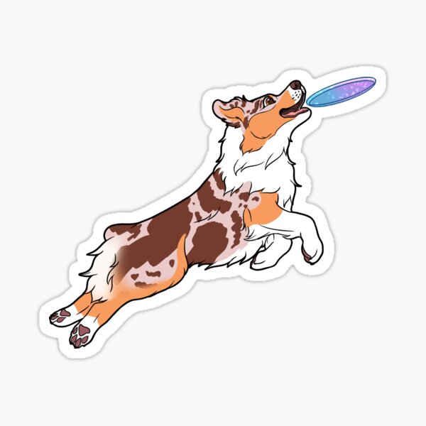 Artikel-Vorschau von Red Merle Tri Australian Shepherd Fangscheibe, designt und verkauft von MysticLaceArt.