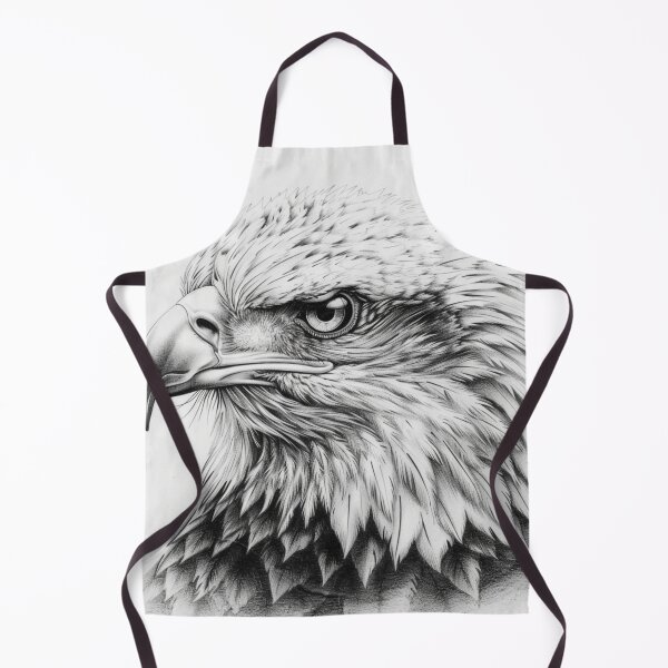 Item preview, Pencil drawn Bald Eagle High Quality Black and White Design designed and sold by Pencil-Art.