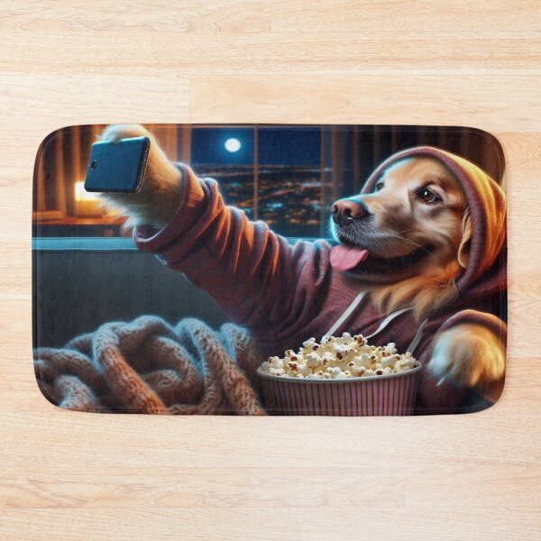 Item preview, Labrador Retriever Celebrity Taking a Selfie while Chilling at Home designed and sold by TheDogOnIt.