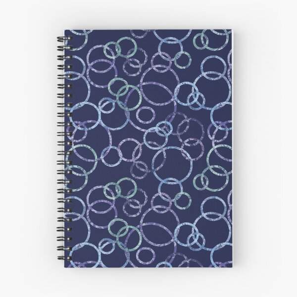 Item preview, Blue violet green rings pattern designed and sold by AriLady.