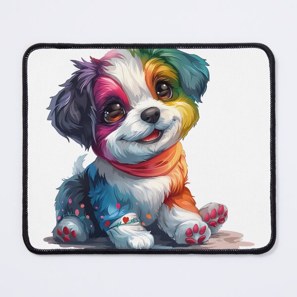Item preview, puppy Dog cute and rainbow color designed and sold by CHOKCHAIVONGDEE.