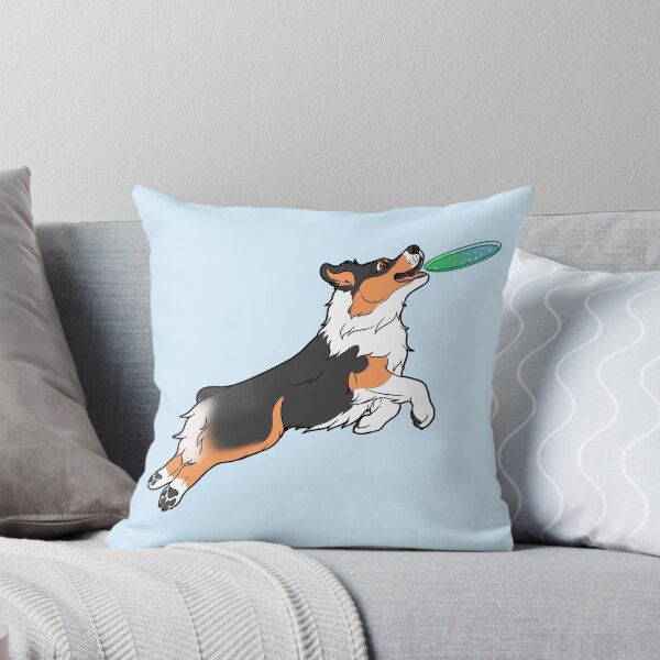 Item preview, Black Tri Australian Shepherd Catching Disc designed and sold by MysticLaceArt.