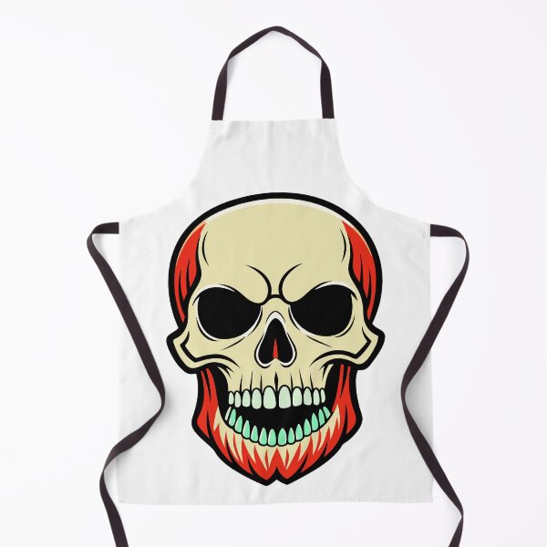 Item preview, Skeleton head with red beard designed and sold by JIMTOPMOY.