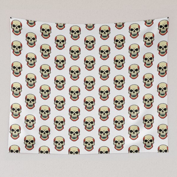 Item preview, Skeleton head with red beard designed and sold by JIMTOPMOY.