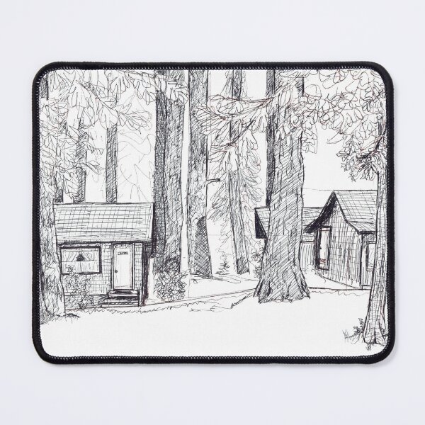 Item preview, Cabins In the Trees 1: pen drawing. designed and sold by Dustwood-Media.