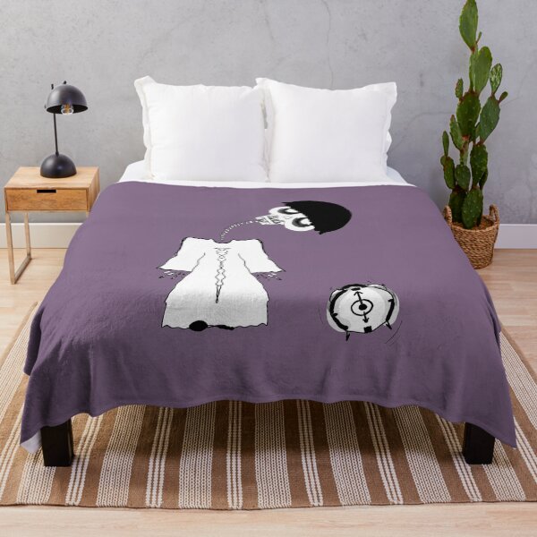 Item preview, Cute skeleton doodle cartoon in spring-necked pajamas and Halloween alarm clock. designed and sold by nongsao4.