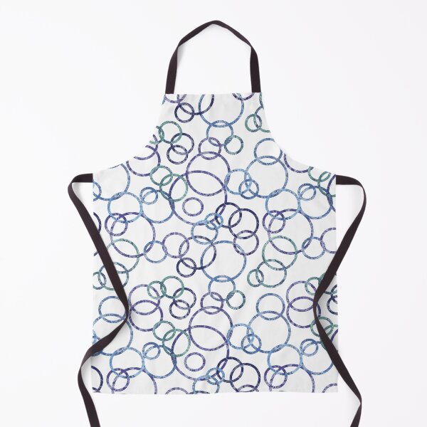 Item preview, Blue violet green rings pattern white background designed and sold by AriLady.