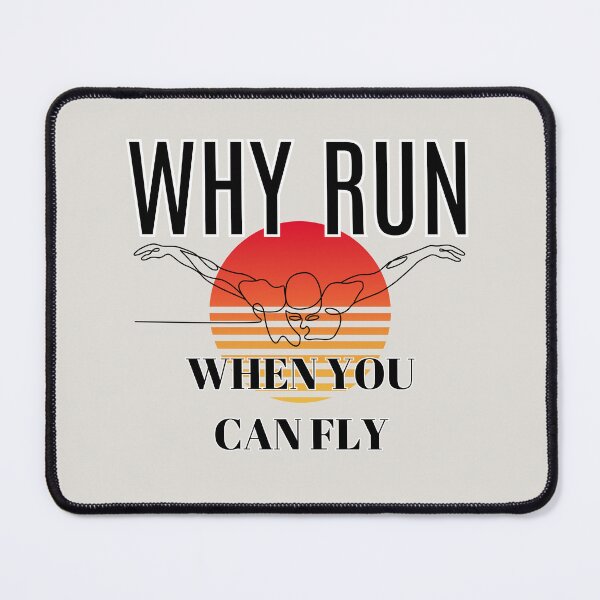 Item preview, Why run when you can fly - swimmer designed and sold by StilePazzia.