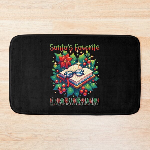 Item preview, Santa's Favorite Librarian Christmas  designed and sold by darkskydelights.