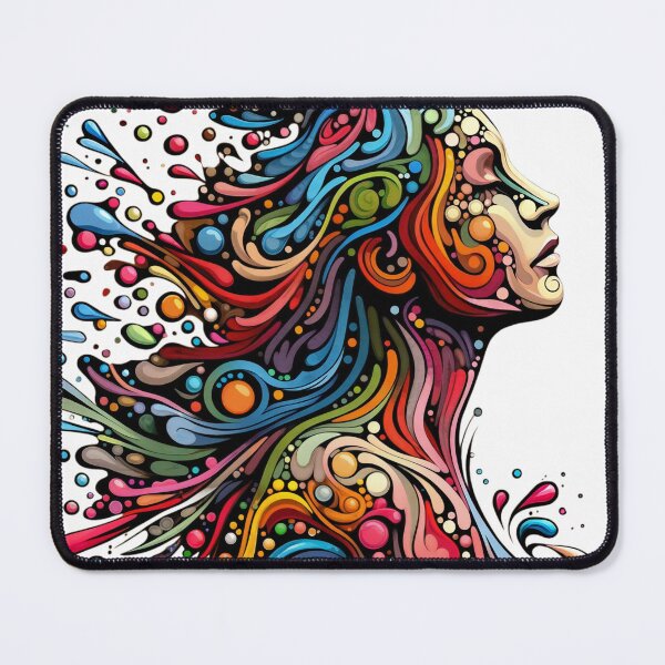 Item preview, digital portrait,liquid woman,isolated,color drops designed and sold by Creative88Art.