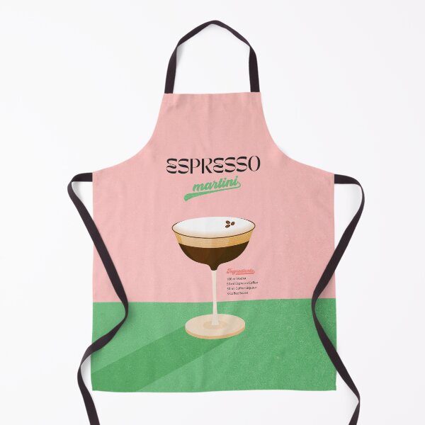 Item preview, Retro Espresso Martini - Italian Cocktail pink green designed and sold by Dominiquevari.
