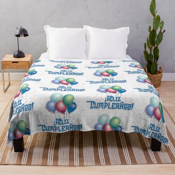 Item preview, Happy Birthday! Design with colorful balloons and blue letters designed and sold by FreeSoulLab.