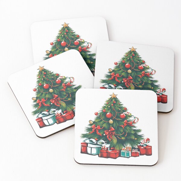 Item preview, Festive Christmas Tree with Gifts  designed and sold by Creastore.