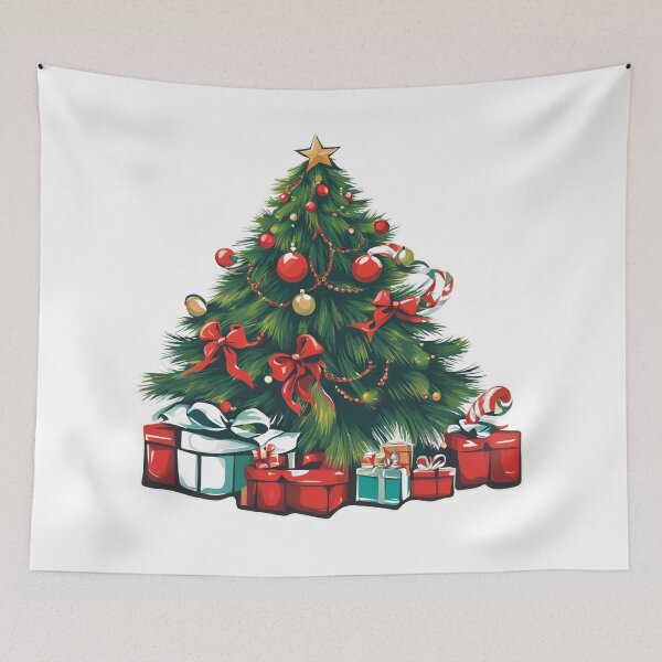Item preview, Festive Christmas Tree with Gifts  designed and sold by Creastore.
