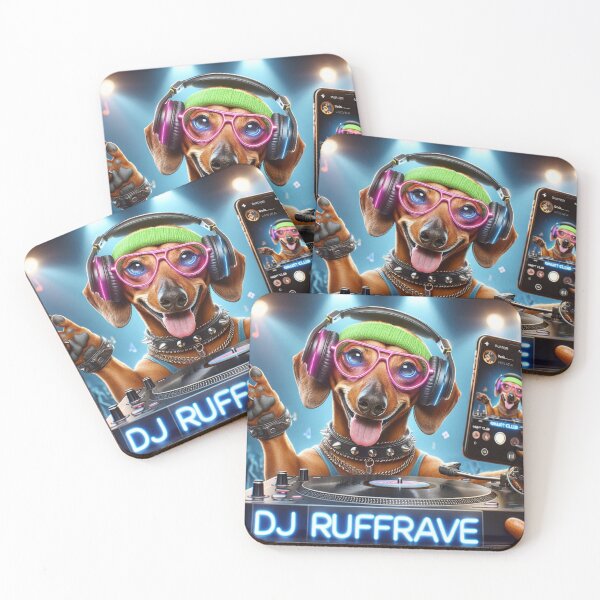 Item preview, Dachshund Celebrity DJ Spinning while Taking a Selfie designed and sold by TheDogOnIt.