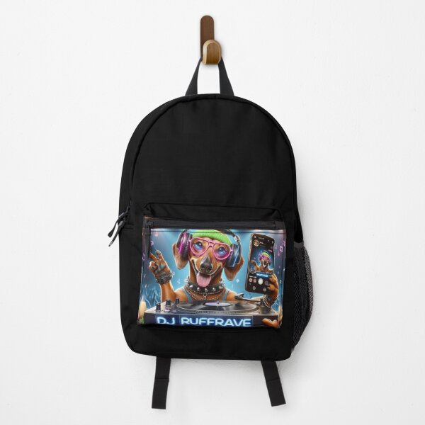 Item preview, Dachshund Celebrity DJ Spinning while Taking a Selfie designed and sold by TheDogOnIt.
