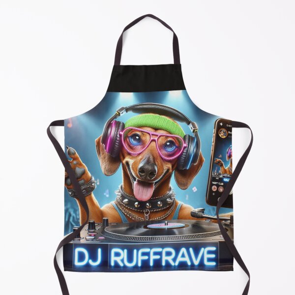 Item preview, Dachshund Celebrity DJ Spinning while Taking a Selfie designed and sold by TheDogOnIt.
