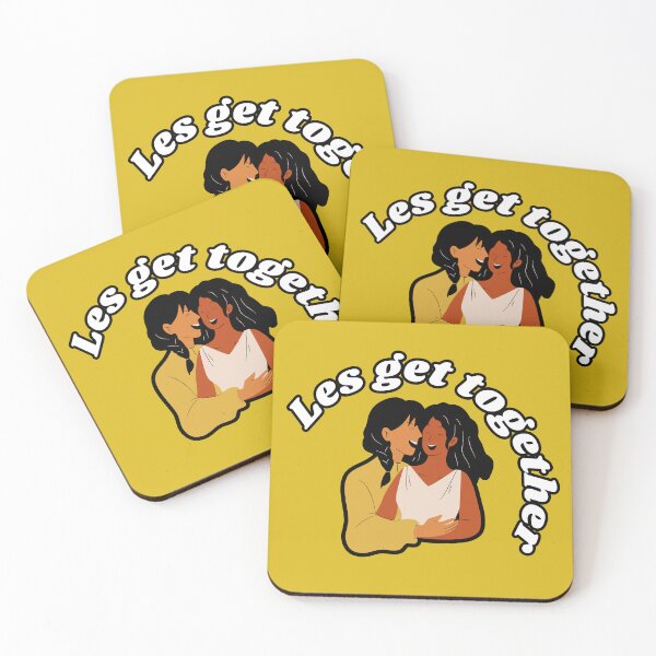 Item preview, Lesbian Support - Les get together!, LGBT Support designed and sold by SuchWowDesign.