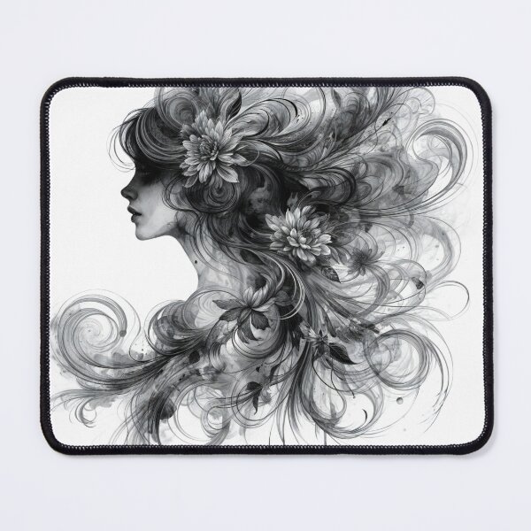 Item preview, ink drawing style,woman design logo designed and sold by Creative88Art.