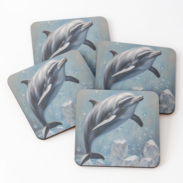 Item preview, Dolphin and Ice at Sea designed and sold by CalmnessbyChoice.