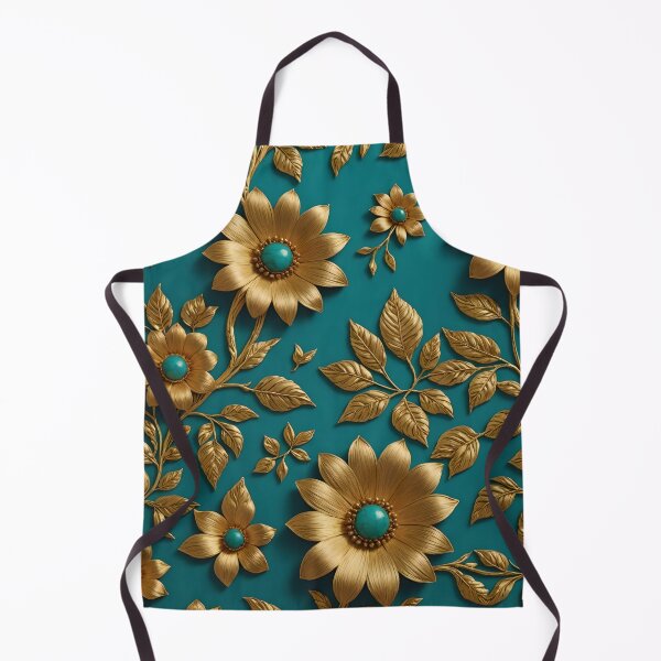 Item preview, Embroidery in Gold and Turquoise designed and sold by SoniaSarkali.